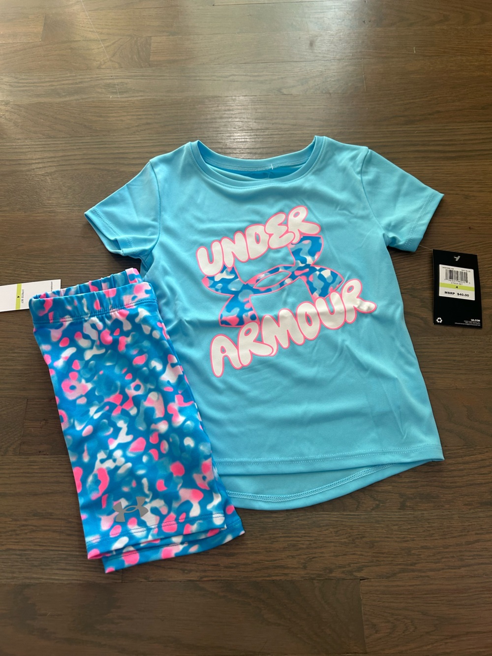 NWT Under Armour Girls Set size 4